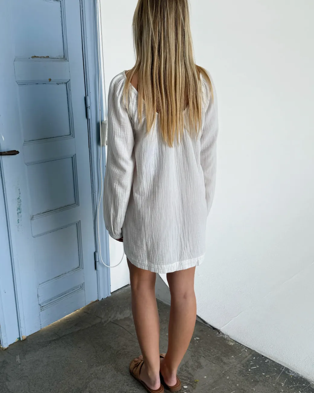 PIA kjole, hvid