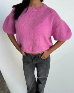 POPPY kortærmet strik, pink