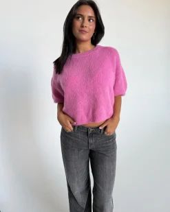 POPPY kortærmet strik, pink