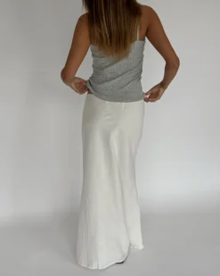 RAQUEL maxi nederdel, hvid