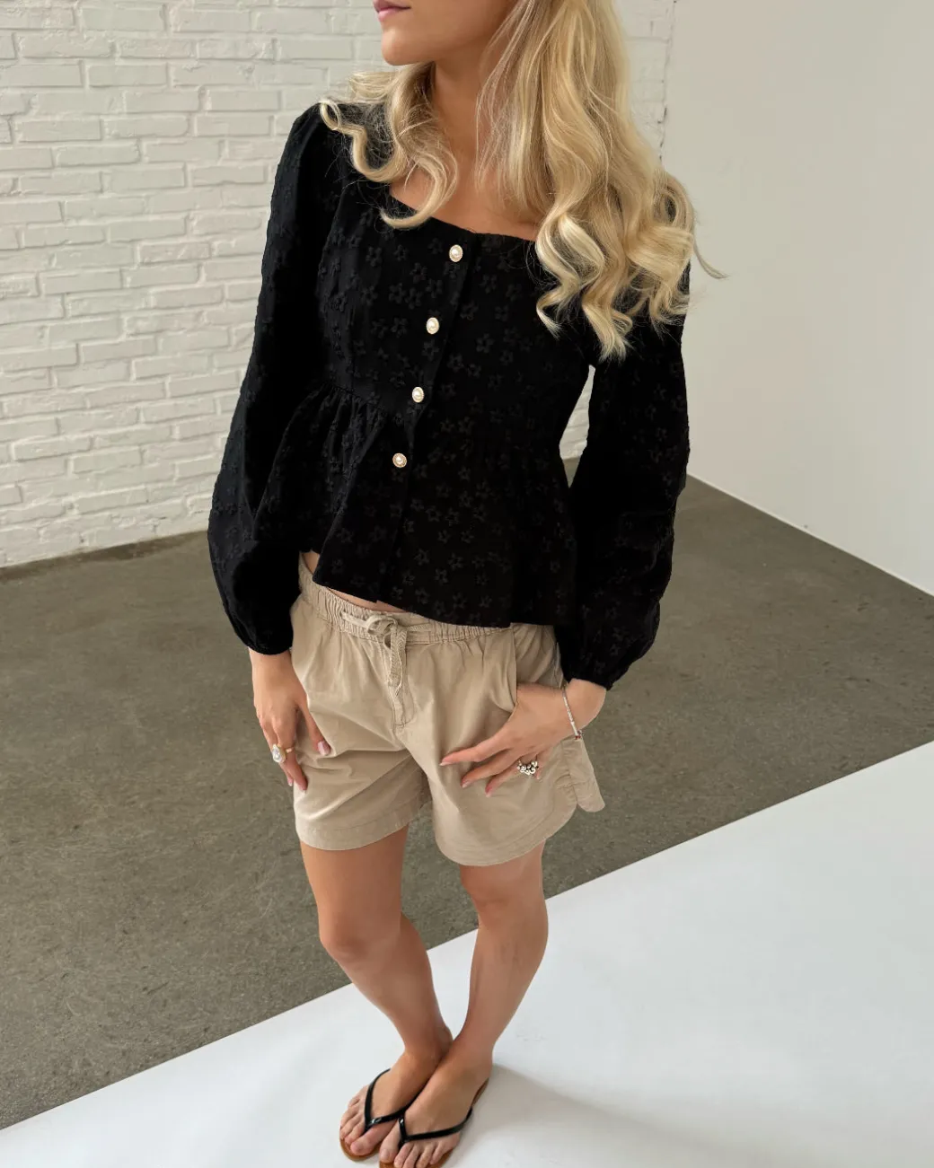 RAYNE bluse, sort