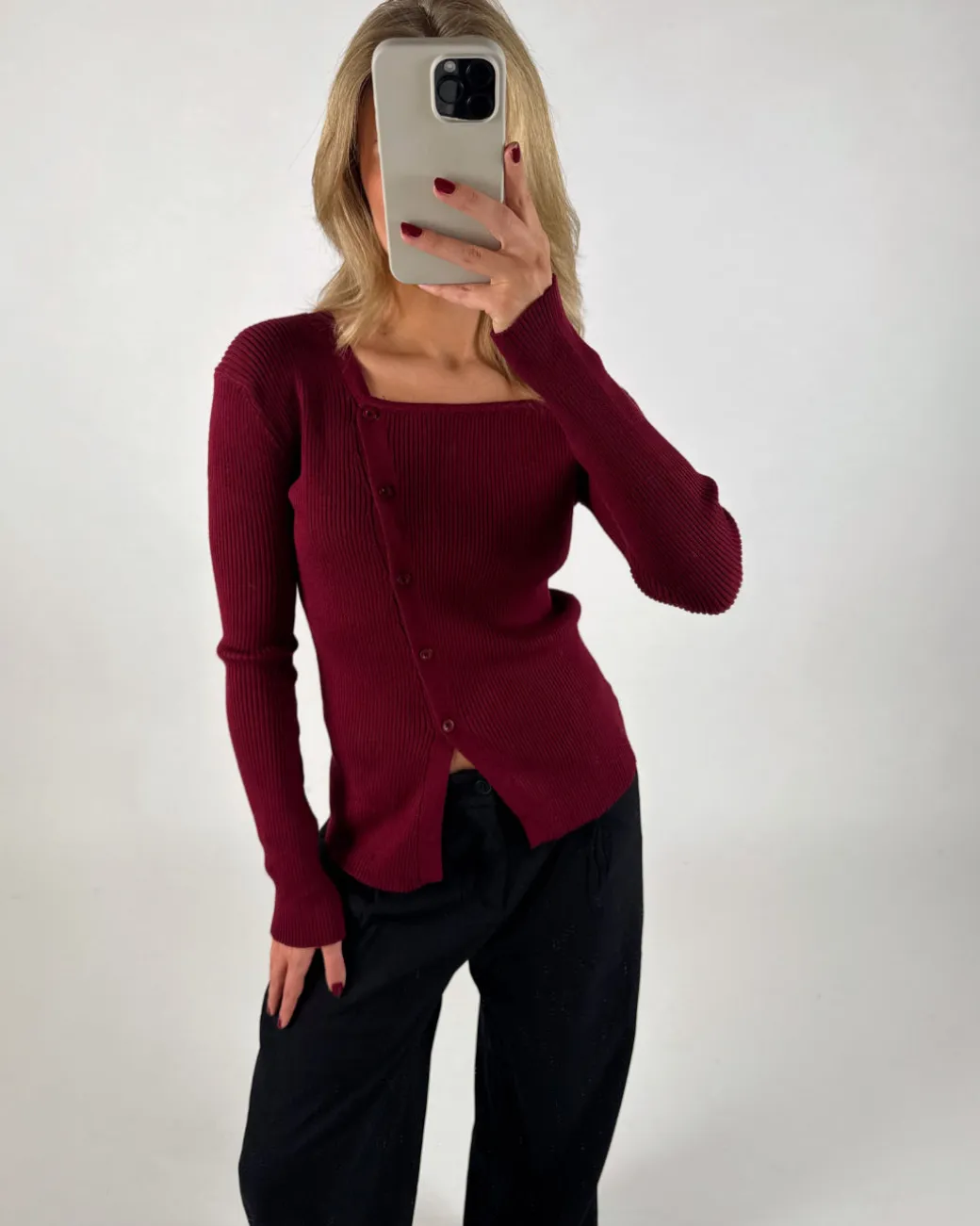 REMY bluse, bordeaux