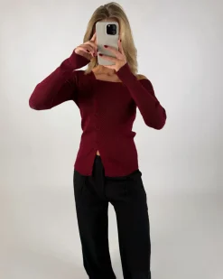 REMY bluse, bordeaux