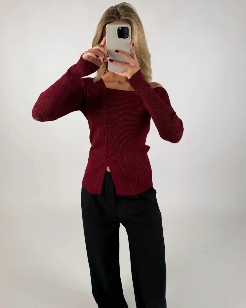REMY bluse, bordeaux