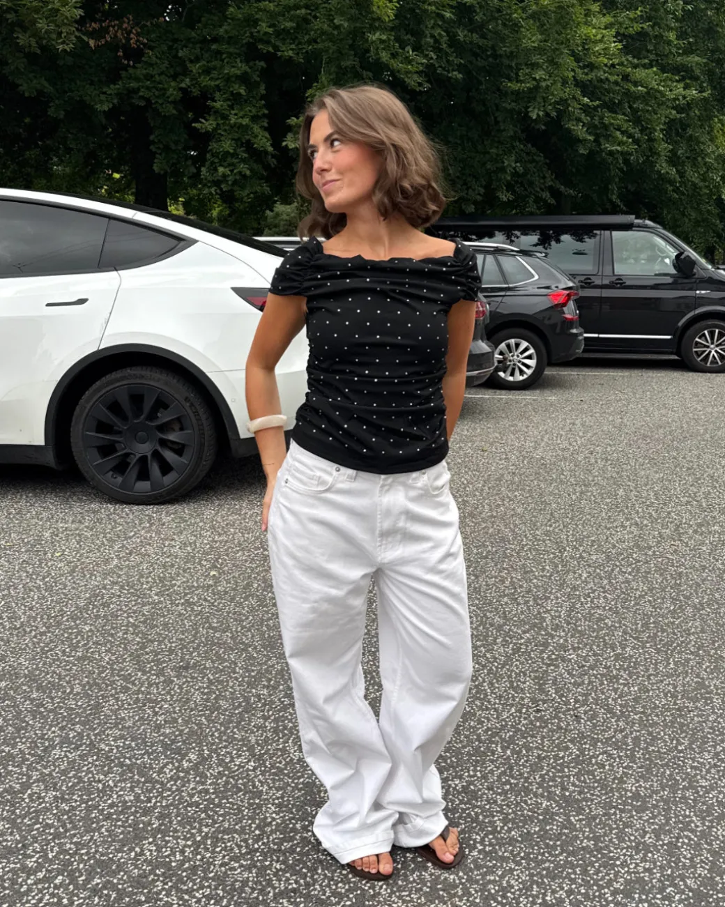 REYA top, sort