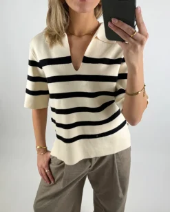 REYNARD polo strik, creme