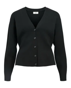REYNARD waisted cardigan, sort