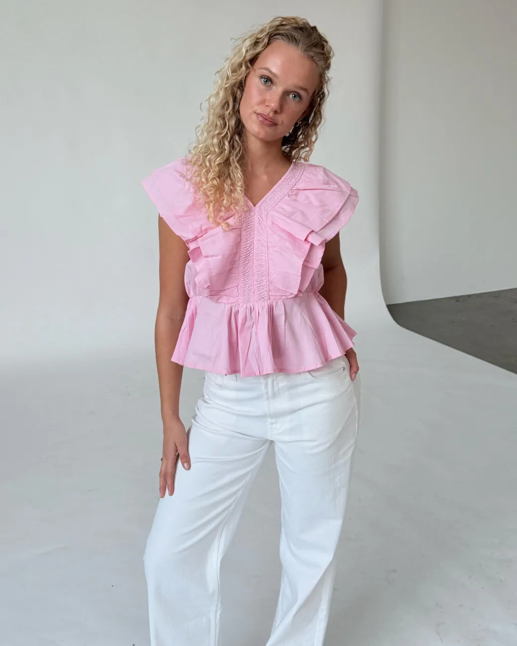 RIKKE flæsetop, lyserød