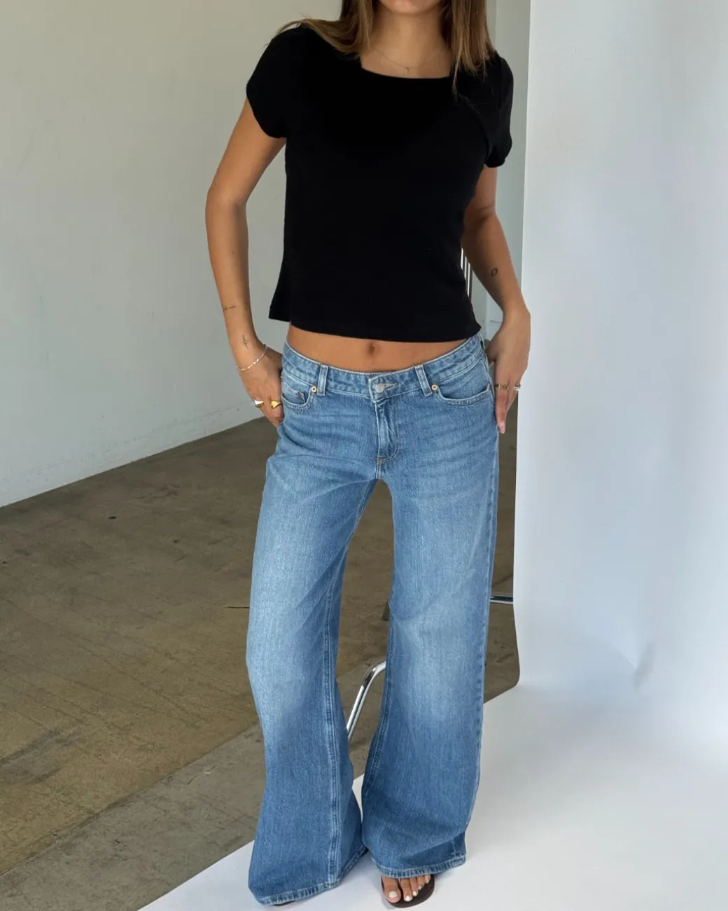 ROME flared jeans, denim