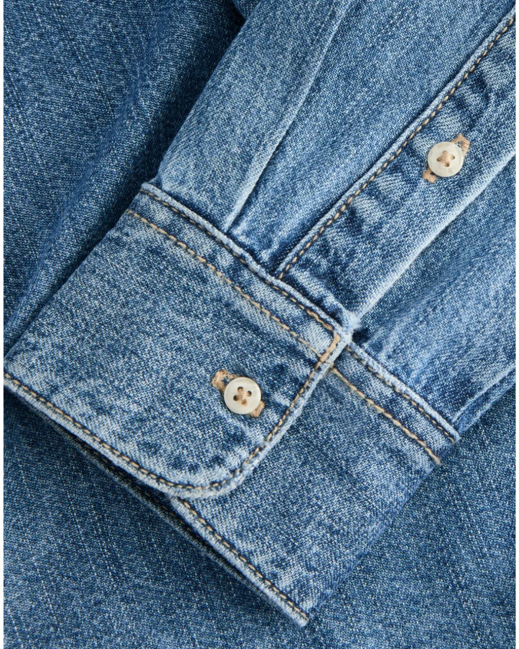 ROSE denim skjorte, mørkeblå