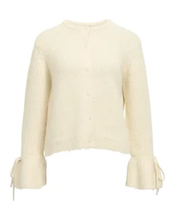 SALIKA strikket cardigan, creme