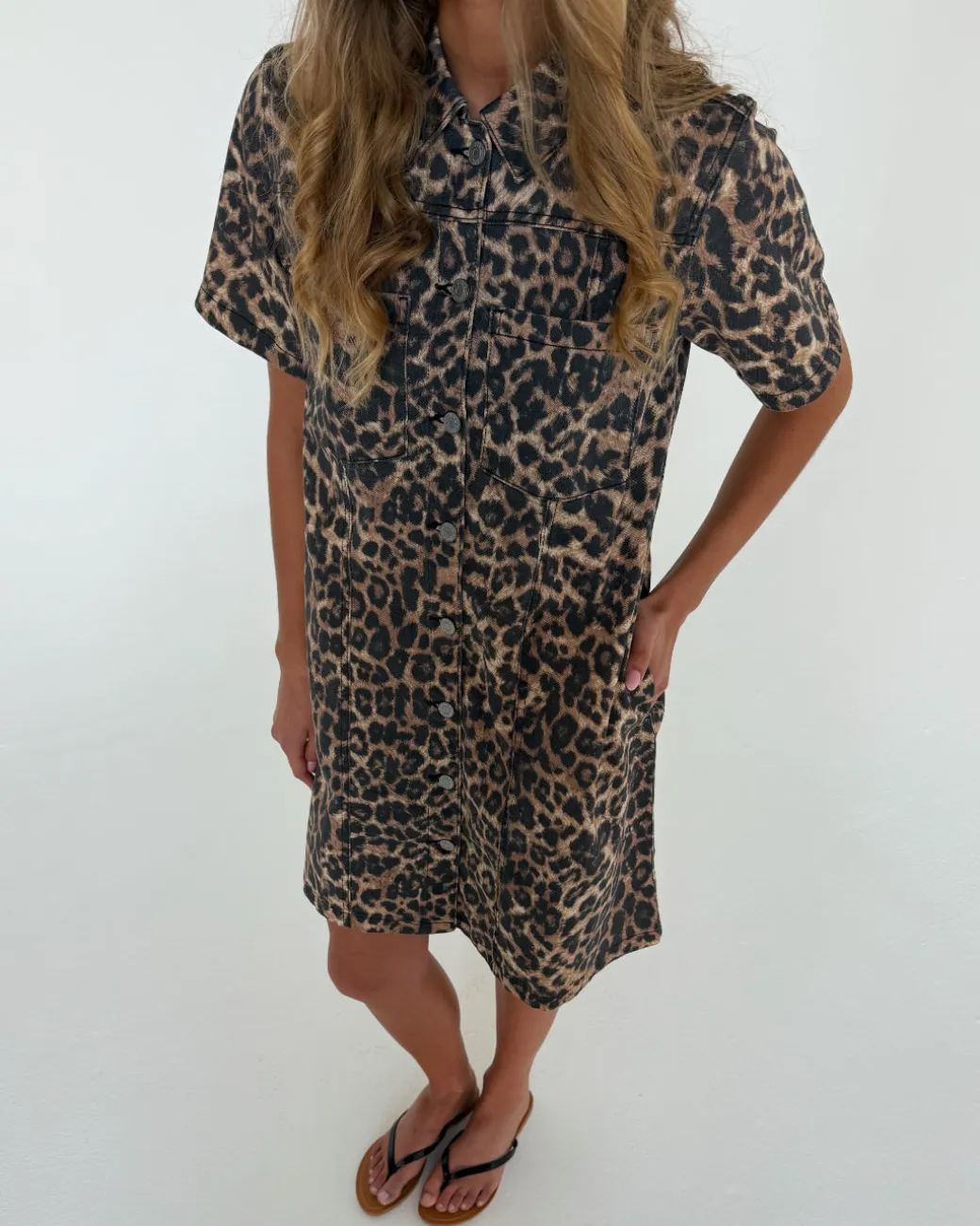 SARAH kjole, leopard