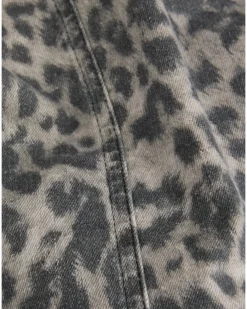 SARAH leopard top, grå