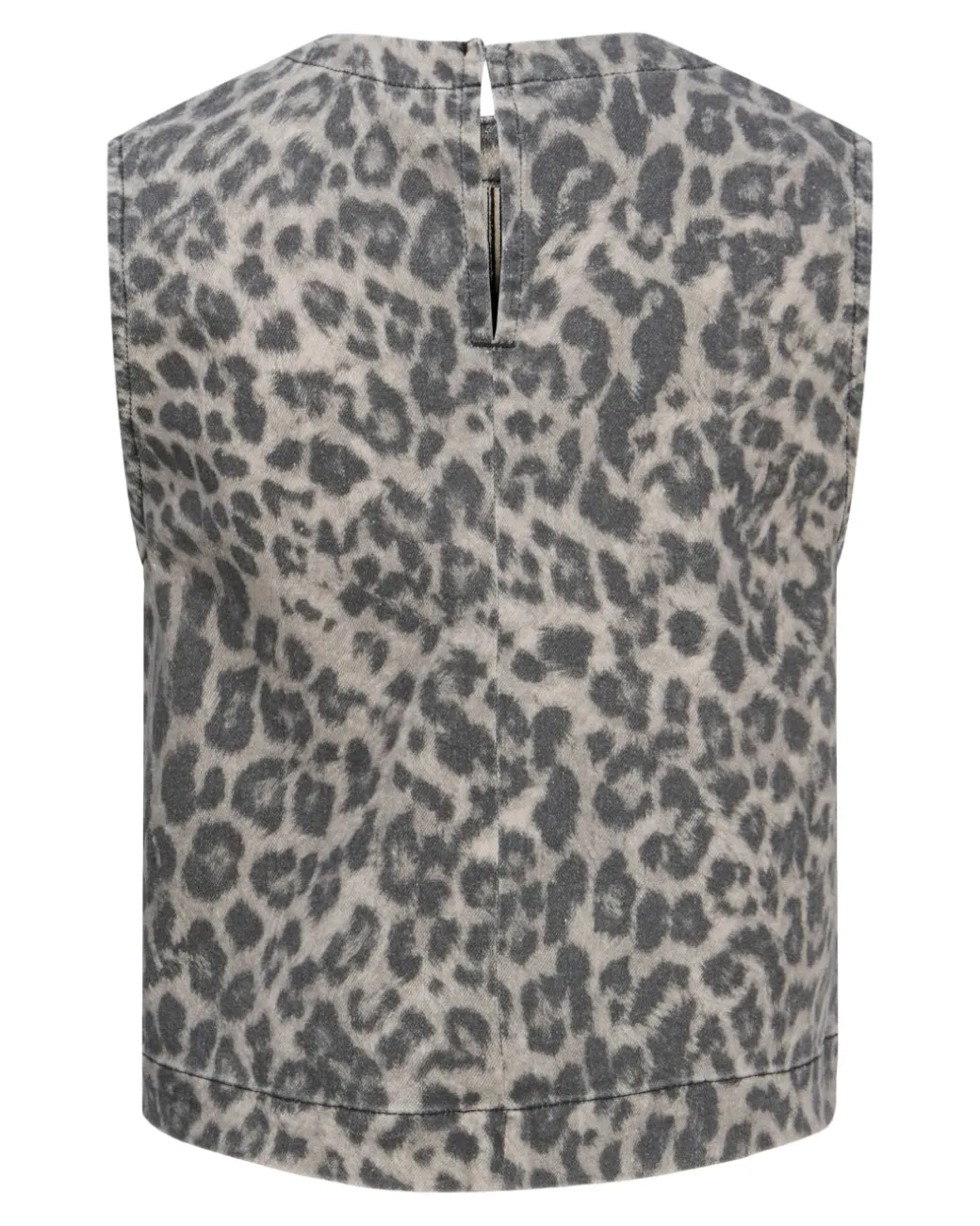 SARAH leopard top, grå