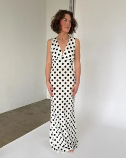 SAWYER maxi kjole, hvid