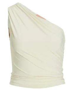 SCARLETT one shoulder top, creme