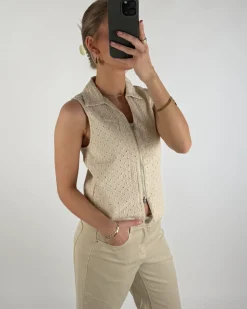 SELMA top, beige