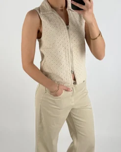 SELMA top, beige