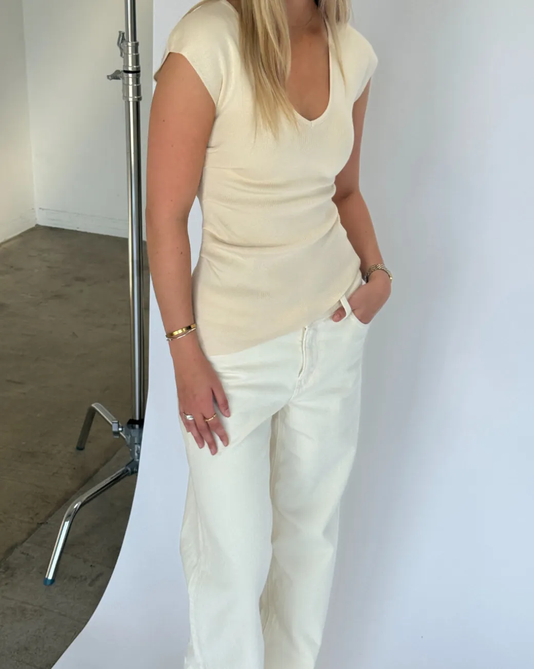 SERENA top, creme