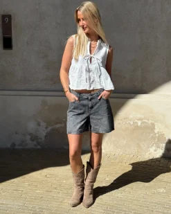 SEVILLE shorts denim, grå
