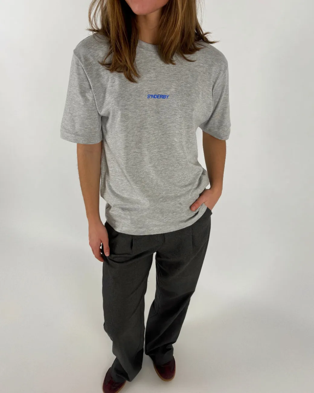 SNDERBY t-shirt, grå/blå