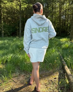 SNDRB hoodie, grå/army