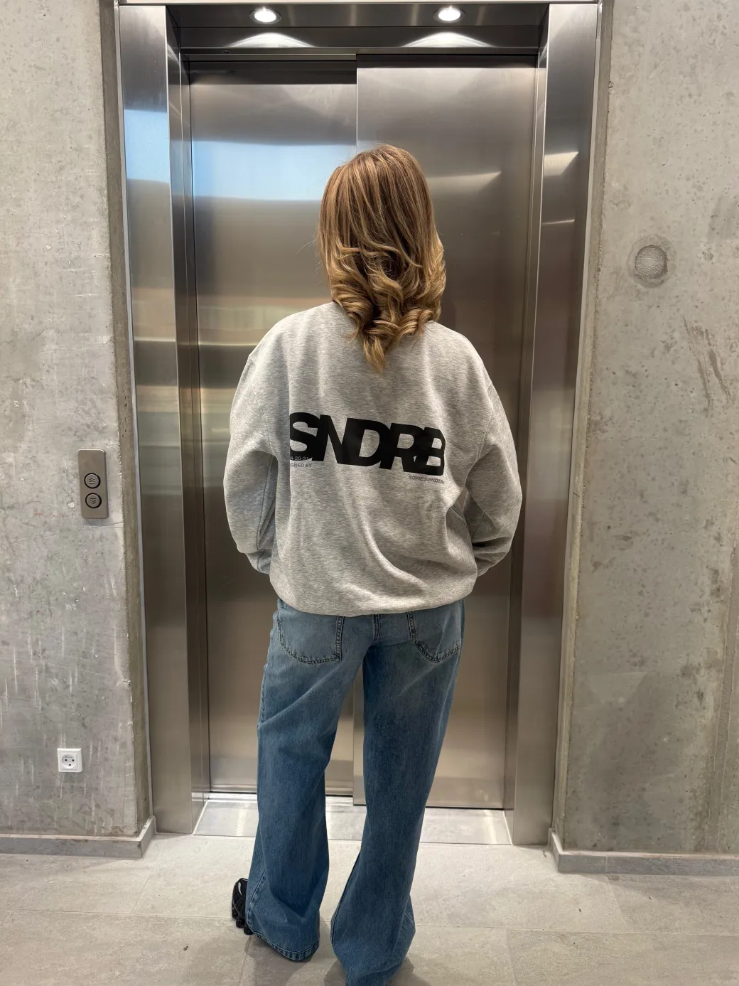SNDRB sweatshirt, grå/sort