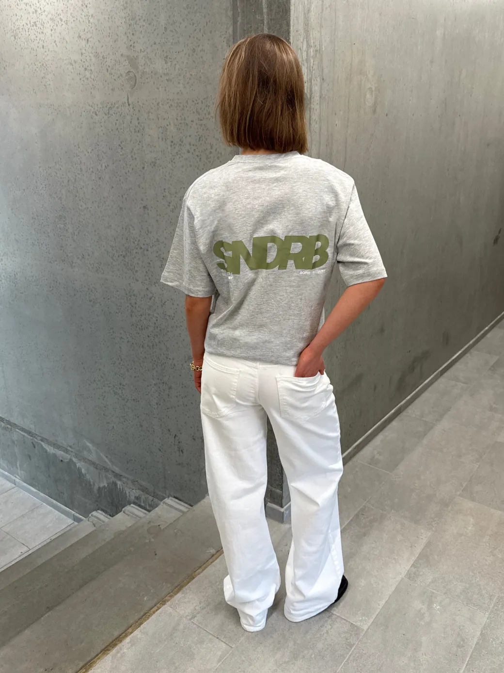 SNDRB t-shirt, grå/army
