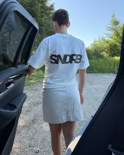 SNDRB t-shirt, hvid/army camouflage
