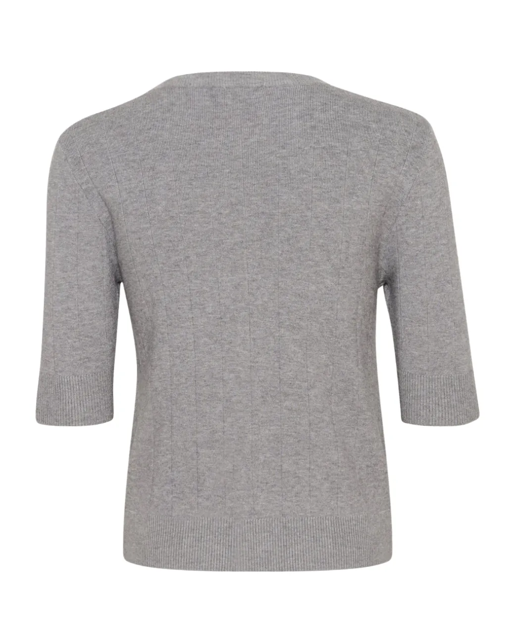 SPINA kortærmet cardigan, grå