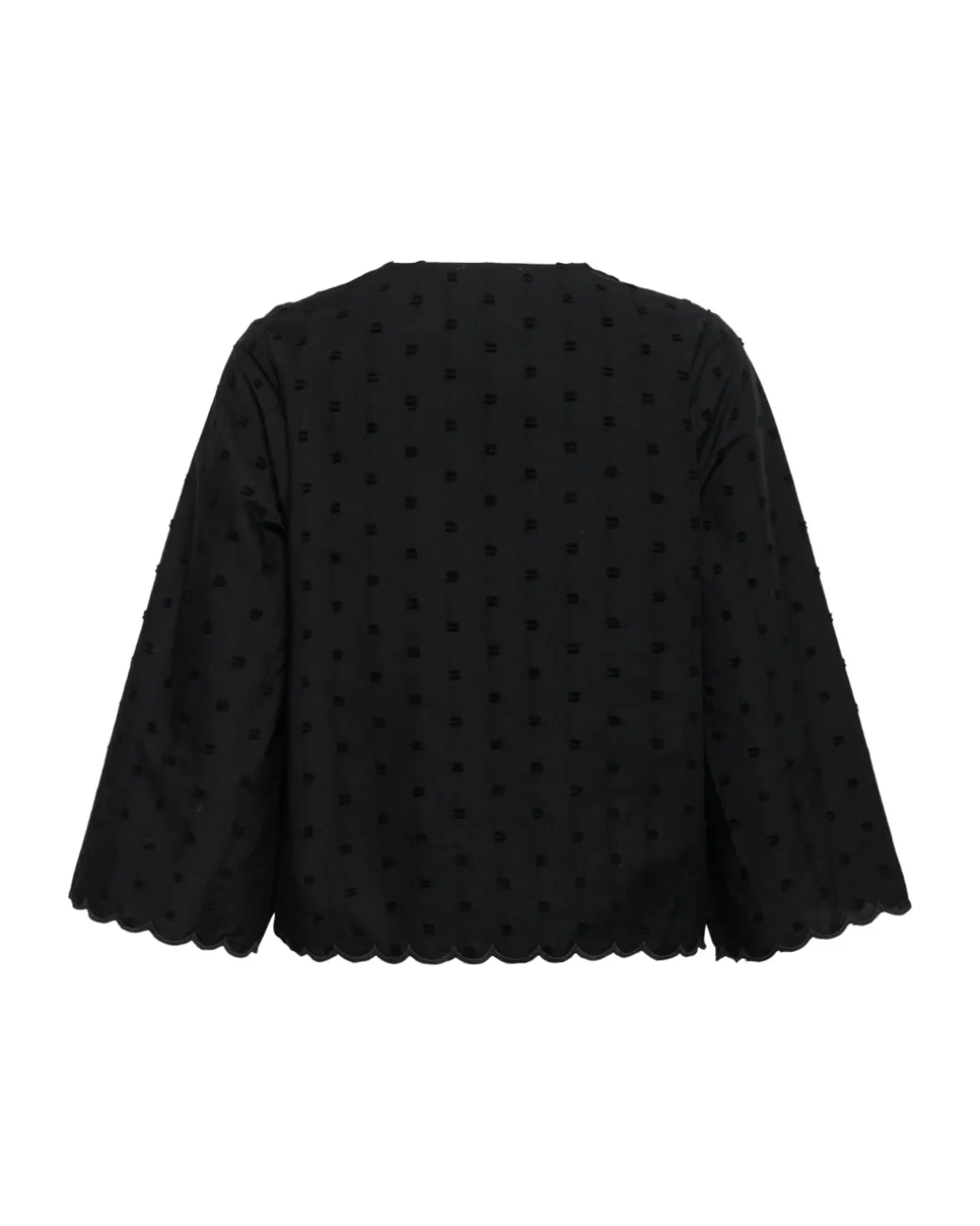 SUNELA bluse 3/4 ærme, sort