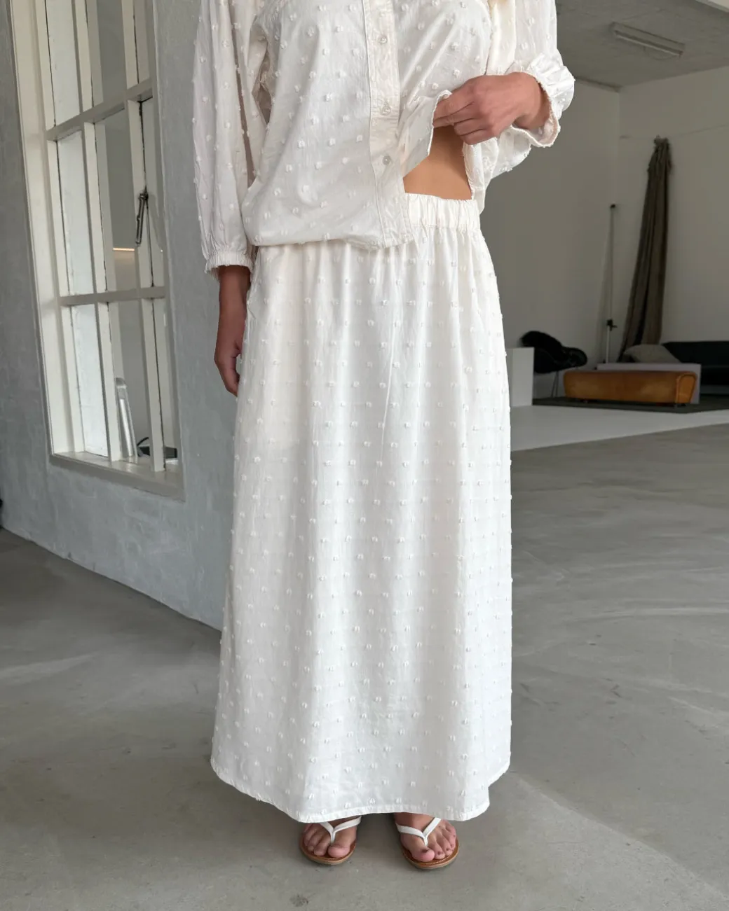SUNELA nederdel, hvid