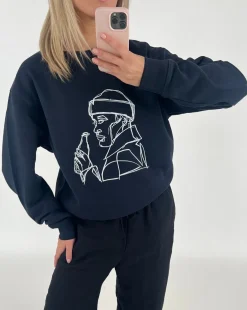 THIRSTY sweatshirt, navy
