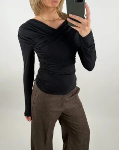 TILDE bluse, sort