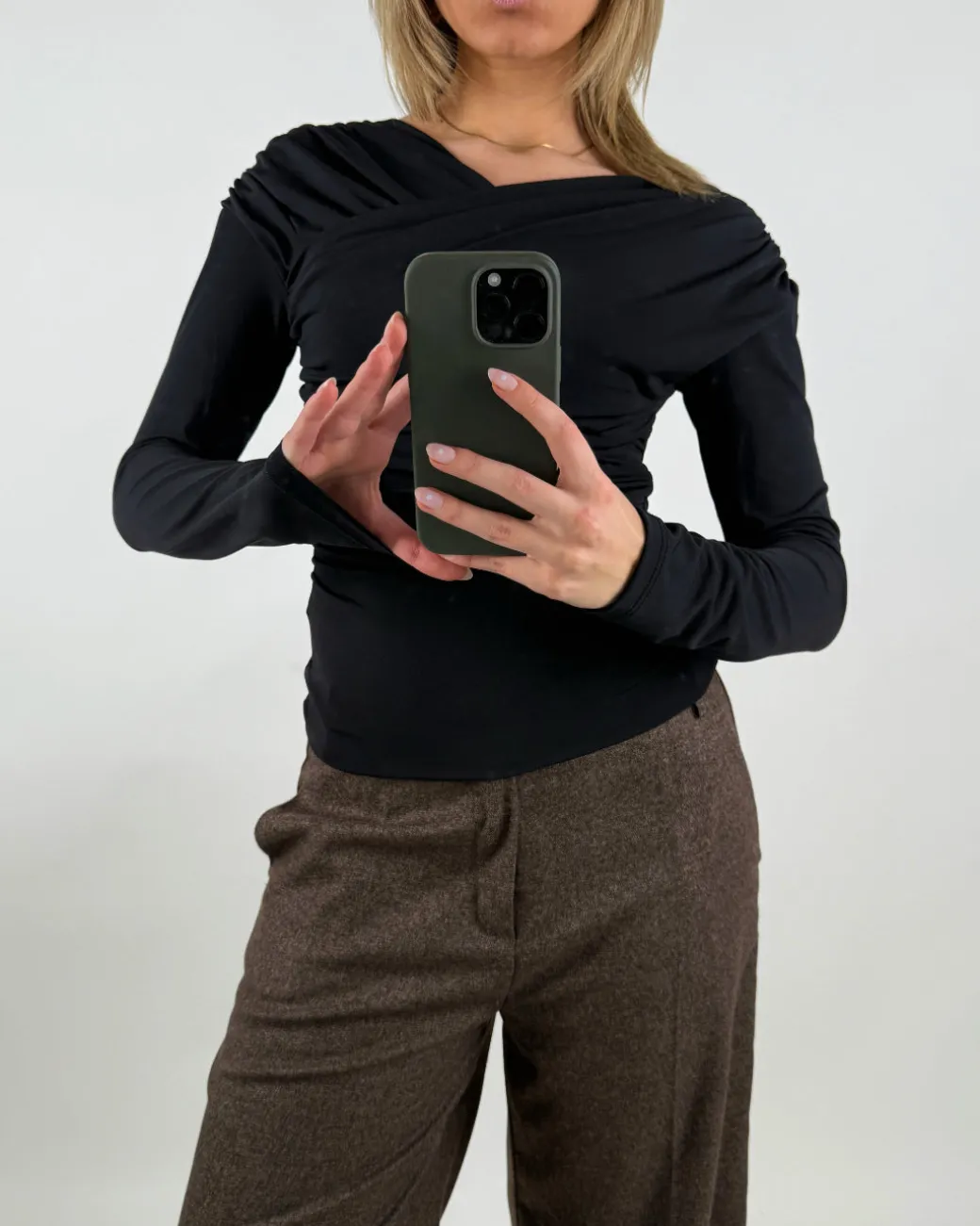 TILDE bluse, sort