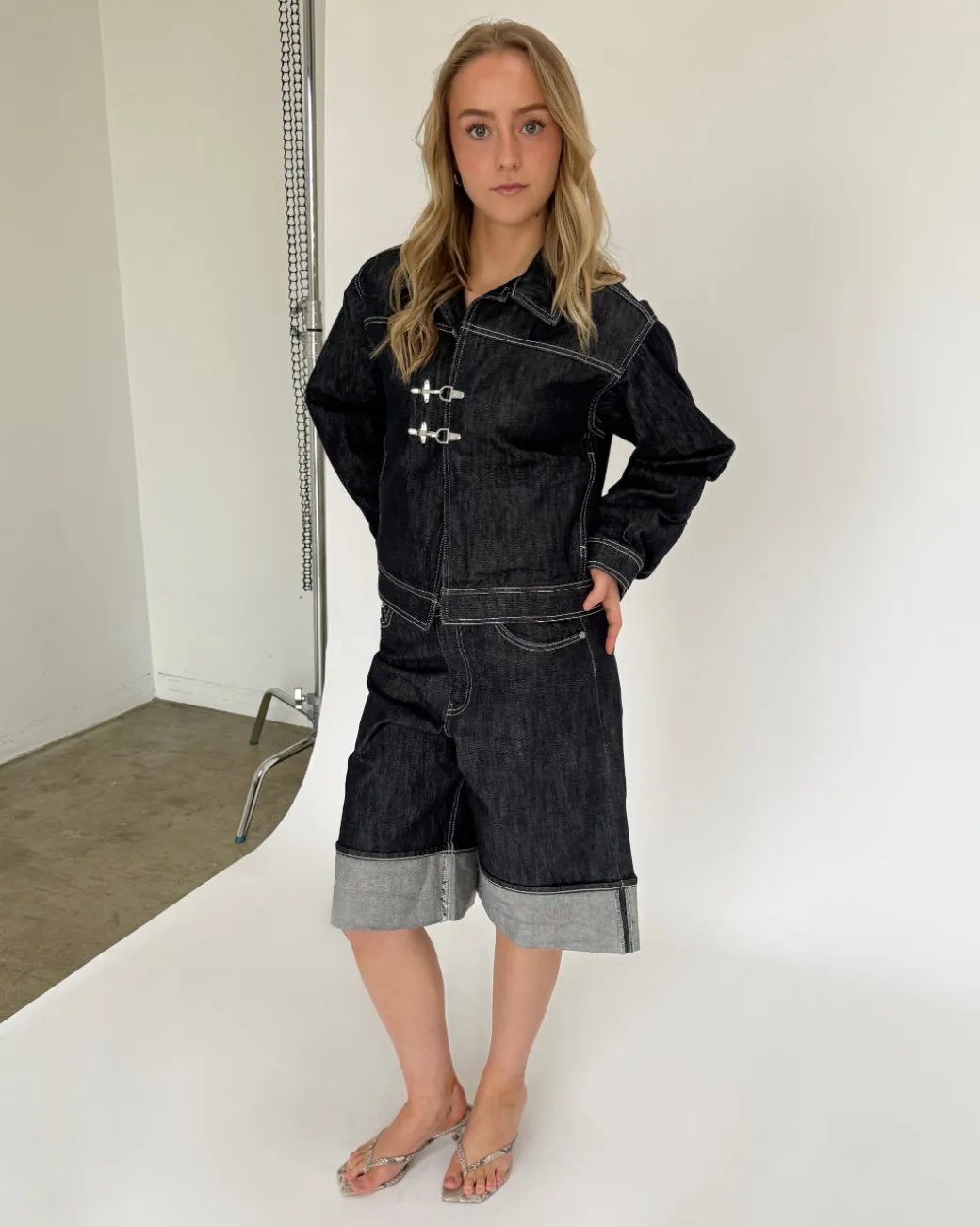 TOKYO fold up jorts, mørkeblå
