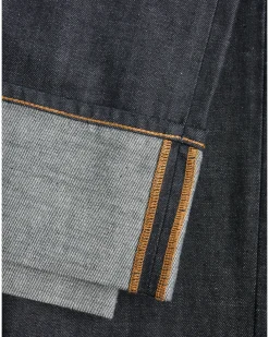 TOKYO fold up wide leg jeans, mørkeblå