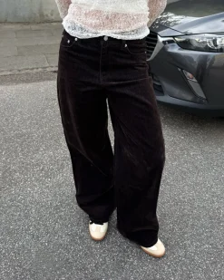 TOKYO wide leg jeans, brun