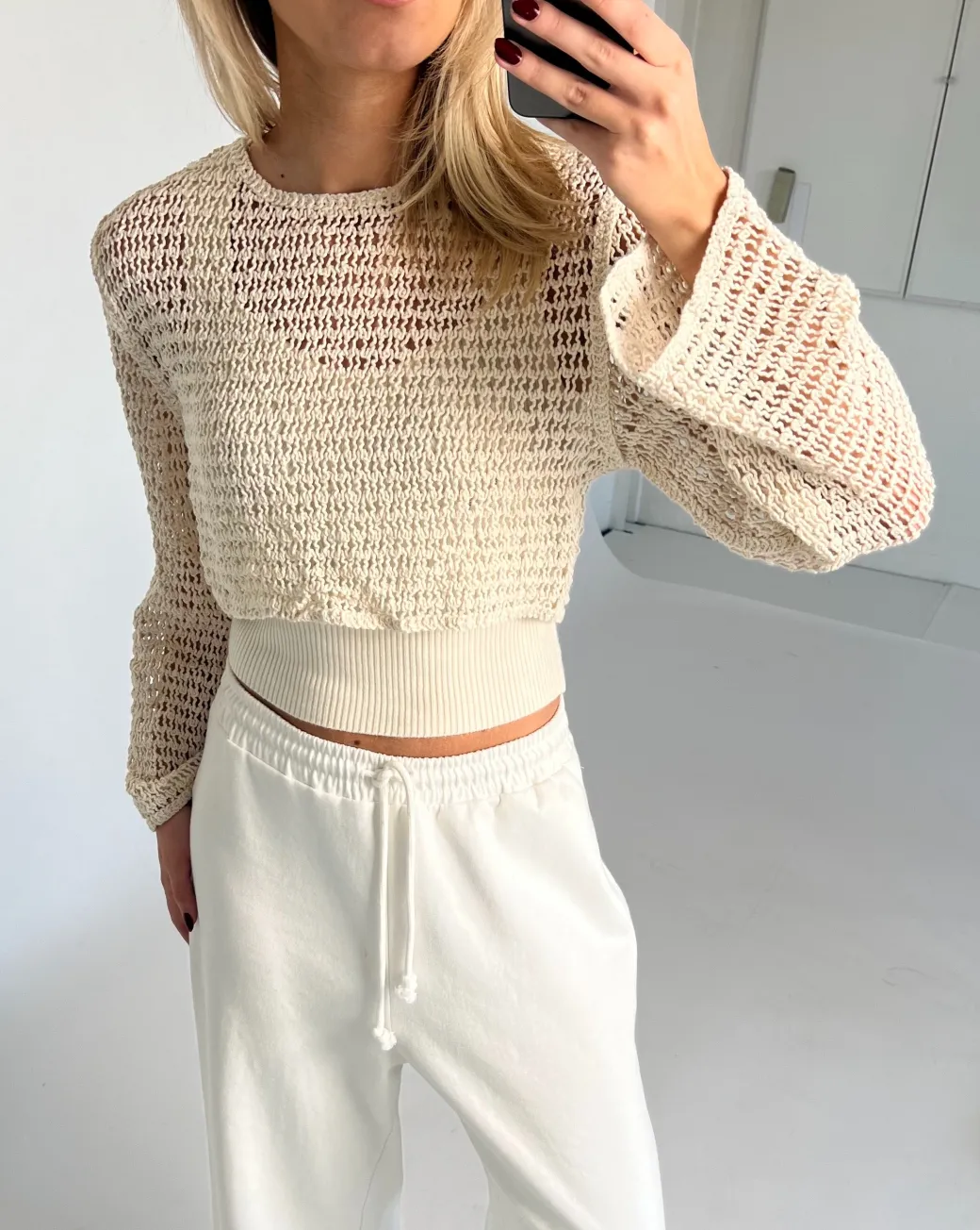 TRINITY strik, beige