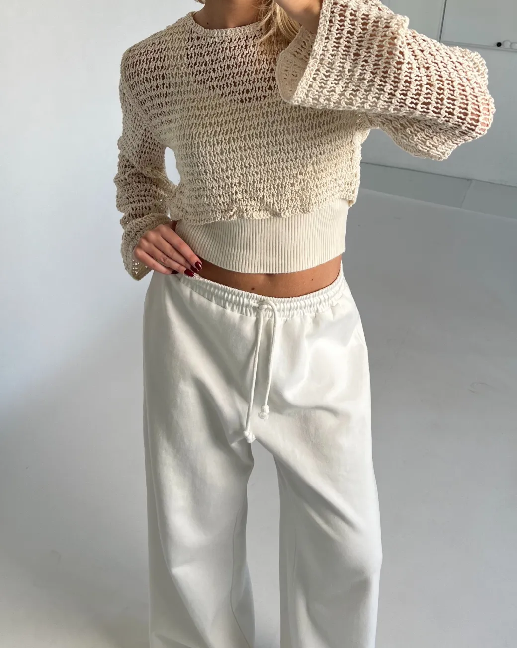 TRINITY strik, beige