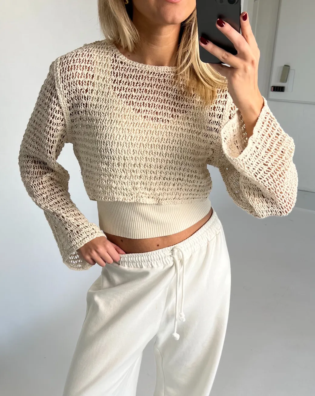 TRINITY strik, beige