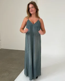 TUVA denim kjole, blå