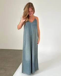 TUVA denim kjole, blå