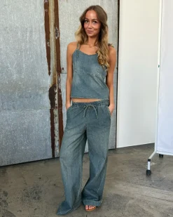 TUVA denim top, blå