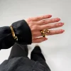 VIOLA ring, guldfarvet