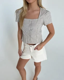 VIOLETTE top, creme