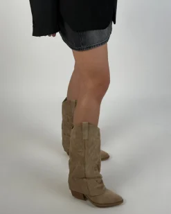 VIRGINIA suede støvler, beige