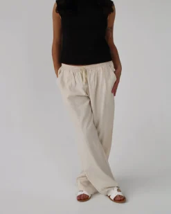 ZARA hørbukser, beige