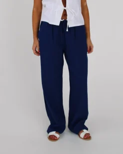 ZARA hørbukser, navy