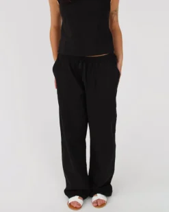 ZARA hørbukser, sort